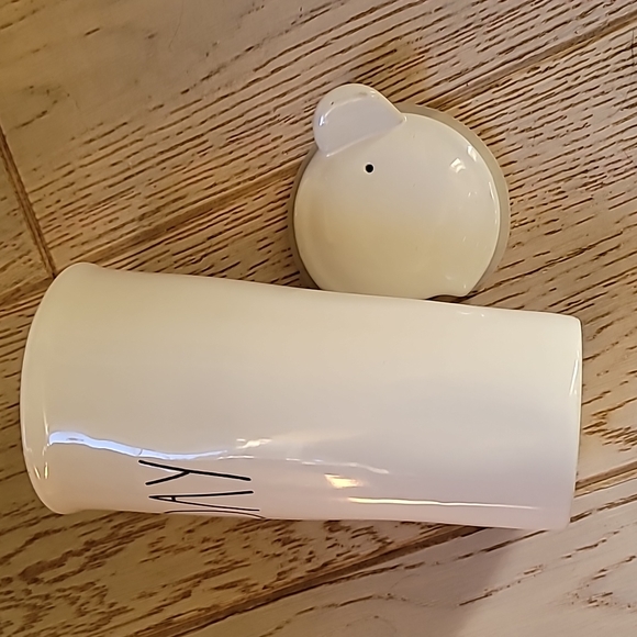 ☕️Rae Dunn WEEKDAY tall ceramic travel mug with lid - Picture 6 of 7